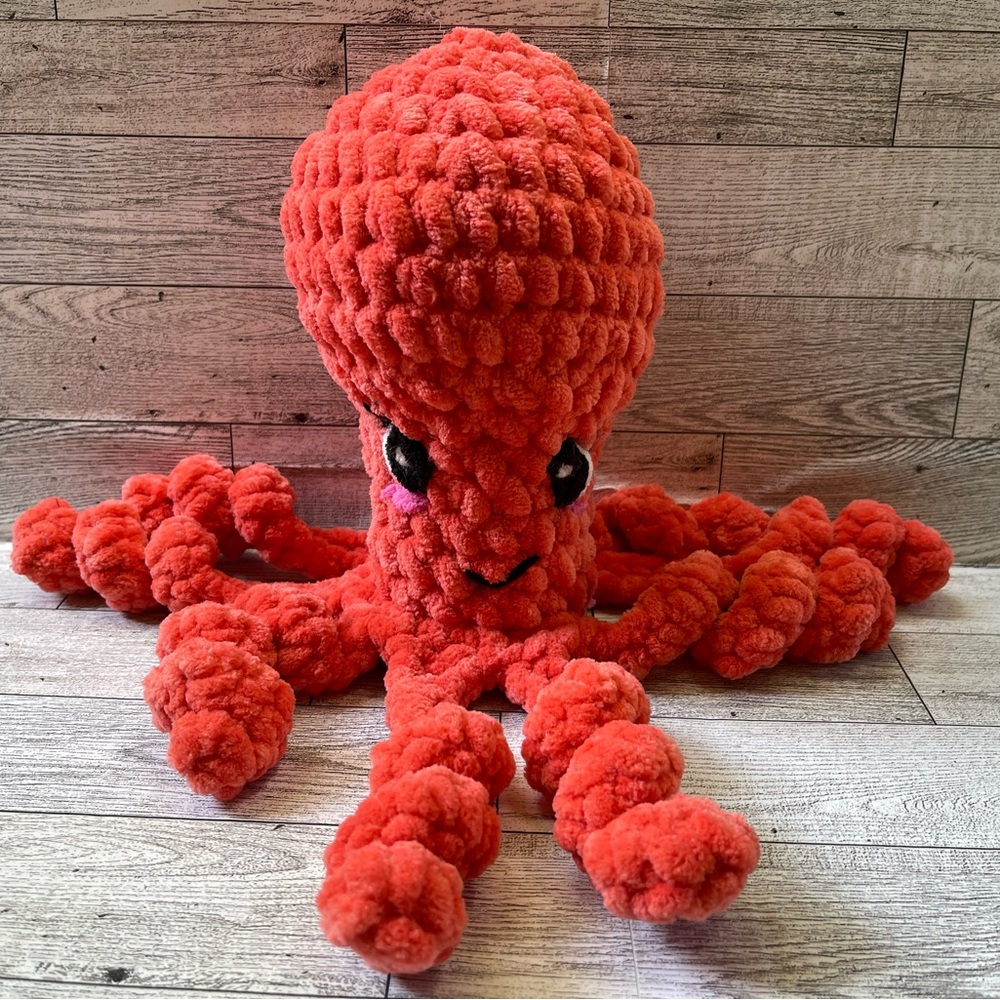 Plush Crochet Handmade Octopus Toy